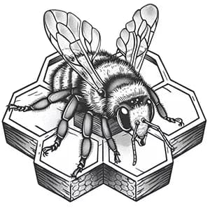 Illustration of a bee